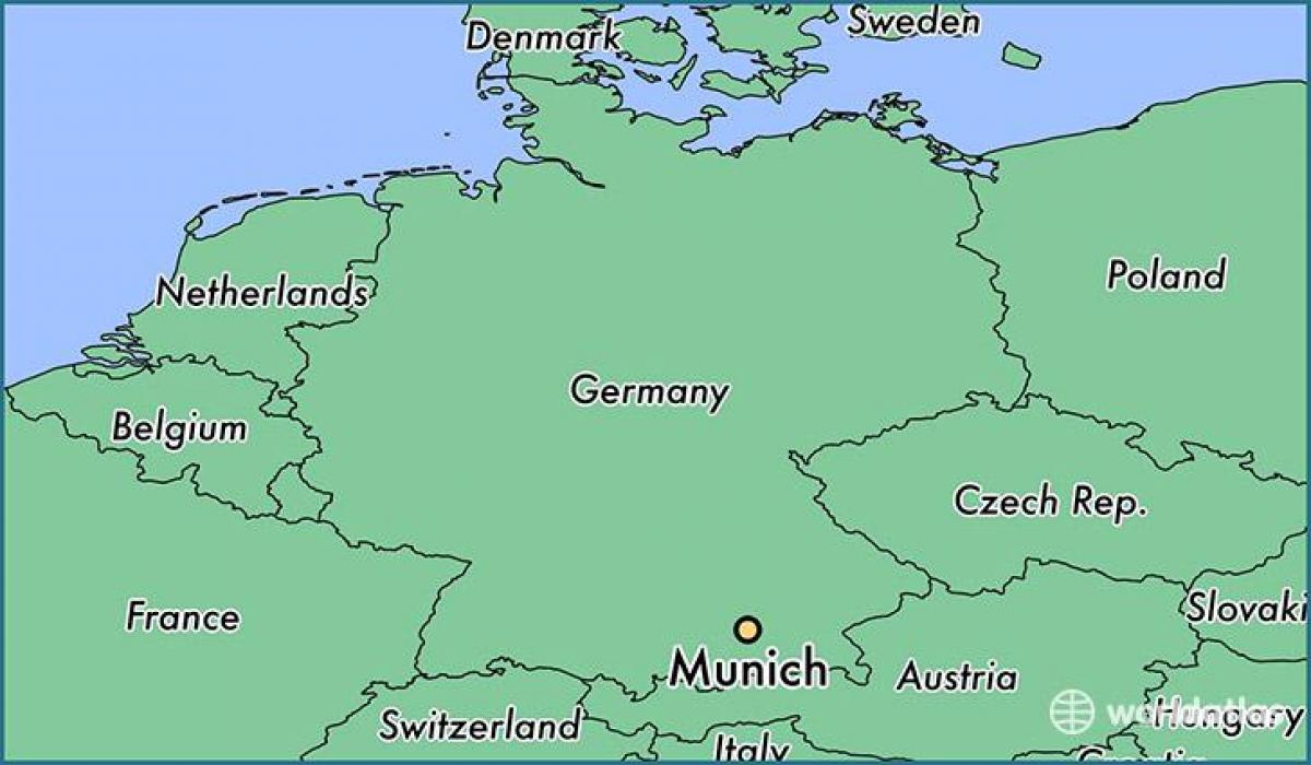 Мюнхен на карті світу