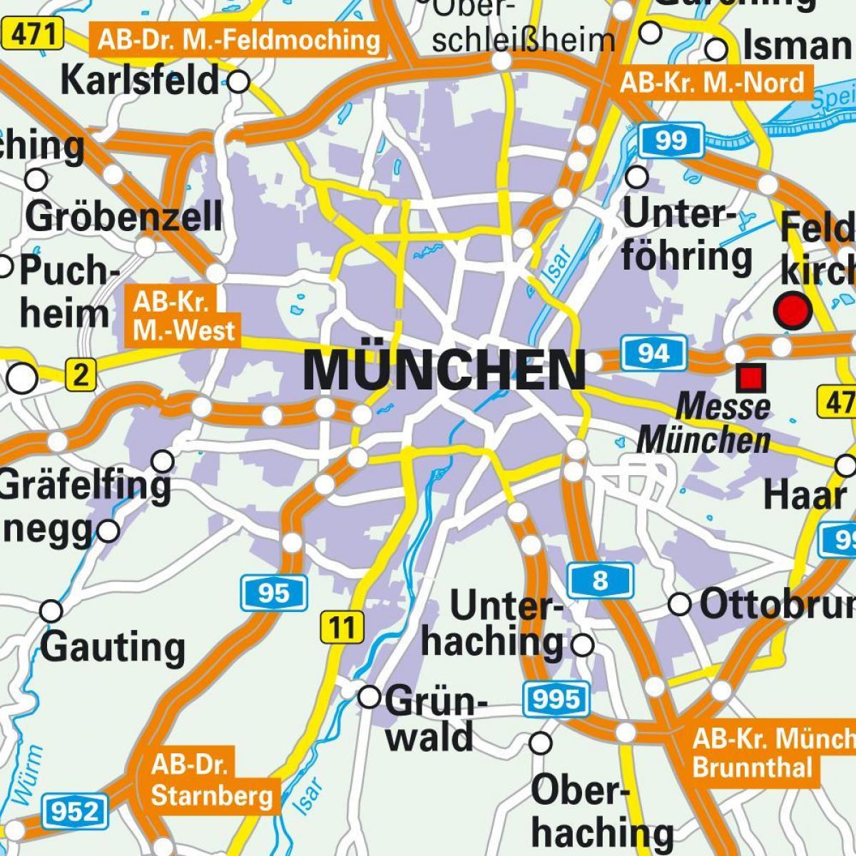 Мюнхен центр міста Карта