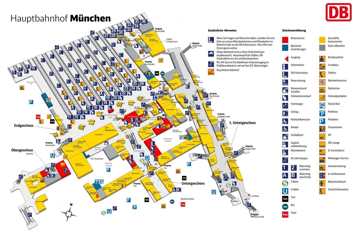 Мюнхен центральний вокзал на мапі