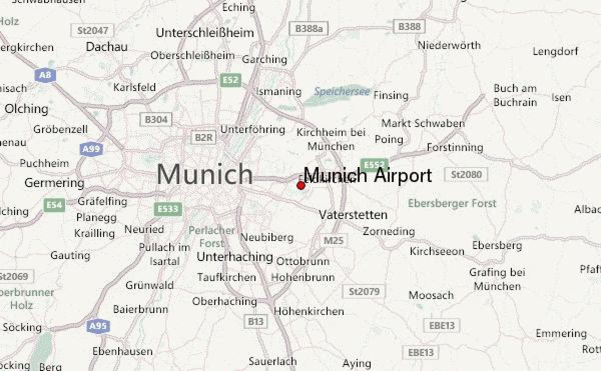 карта Мюнхена і околиць