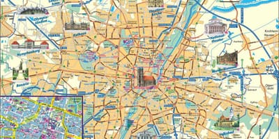 Карта міста Мюнхена, Німеччина