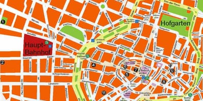 Карта Мюнхена пивні