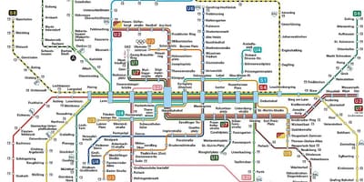 Мюнхен транспортну карту
