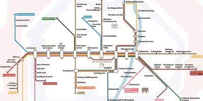 Карта Мюнхена пивний сад