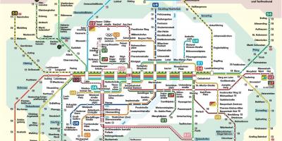 Ж / д вокзал Мюнхена карті