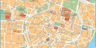 Карта вулиць Мюнхена, Німеччина