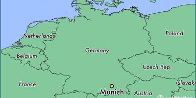 Мюнхен на карті світу