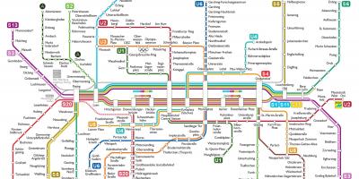 Метро Мюнхена карта