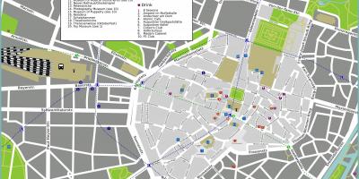 Туристична карта Мюнхена пам'ятками