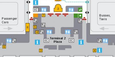 Схема аеропорту Мюнхена прибуття